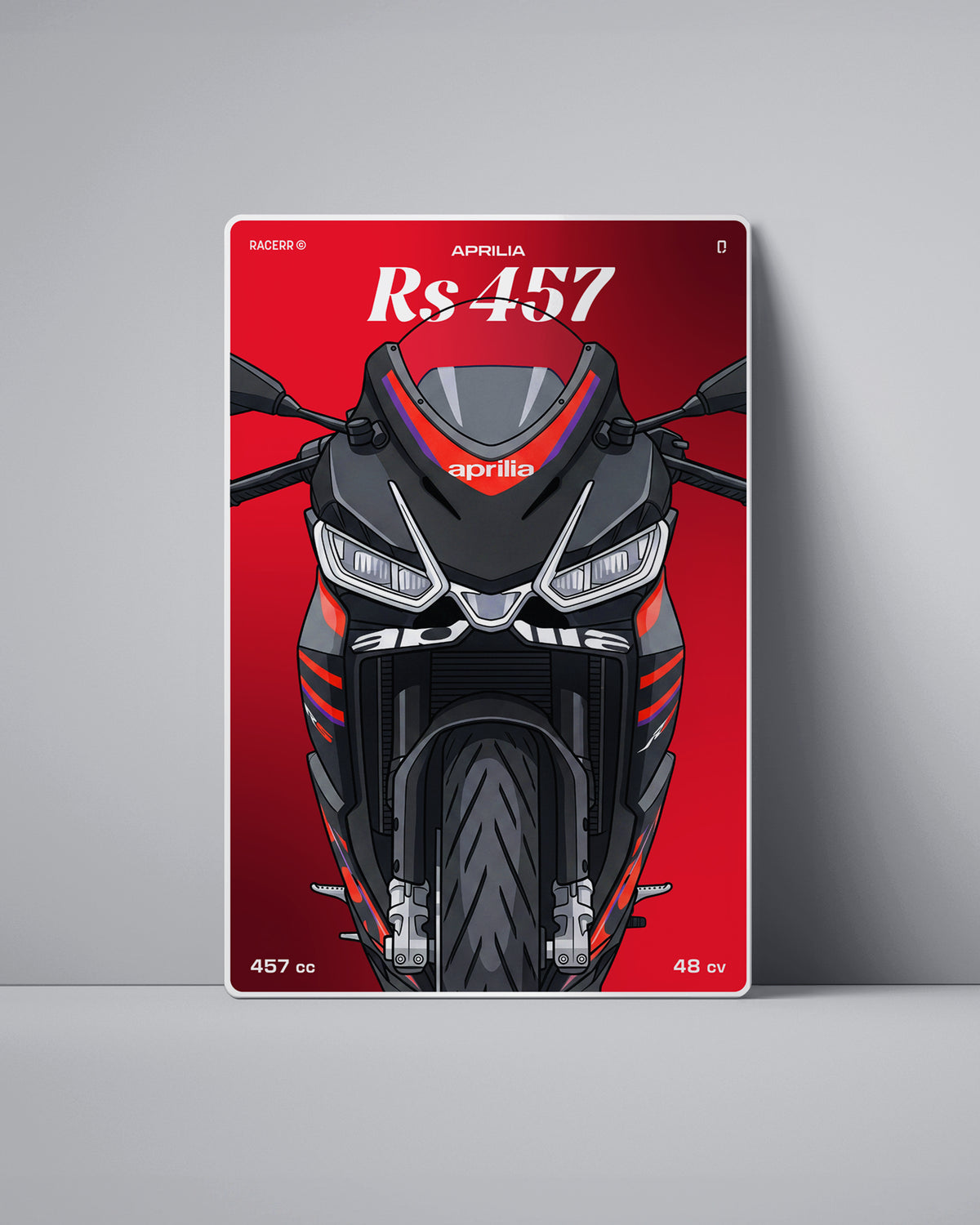 Targa "Cartoon" Aprilia Rs 457 [2024+]
