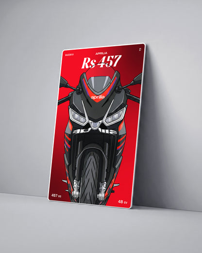 Targa "Cartoon" Aprilia Rs 457 [2024+]