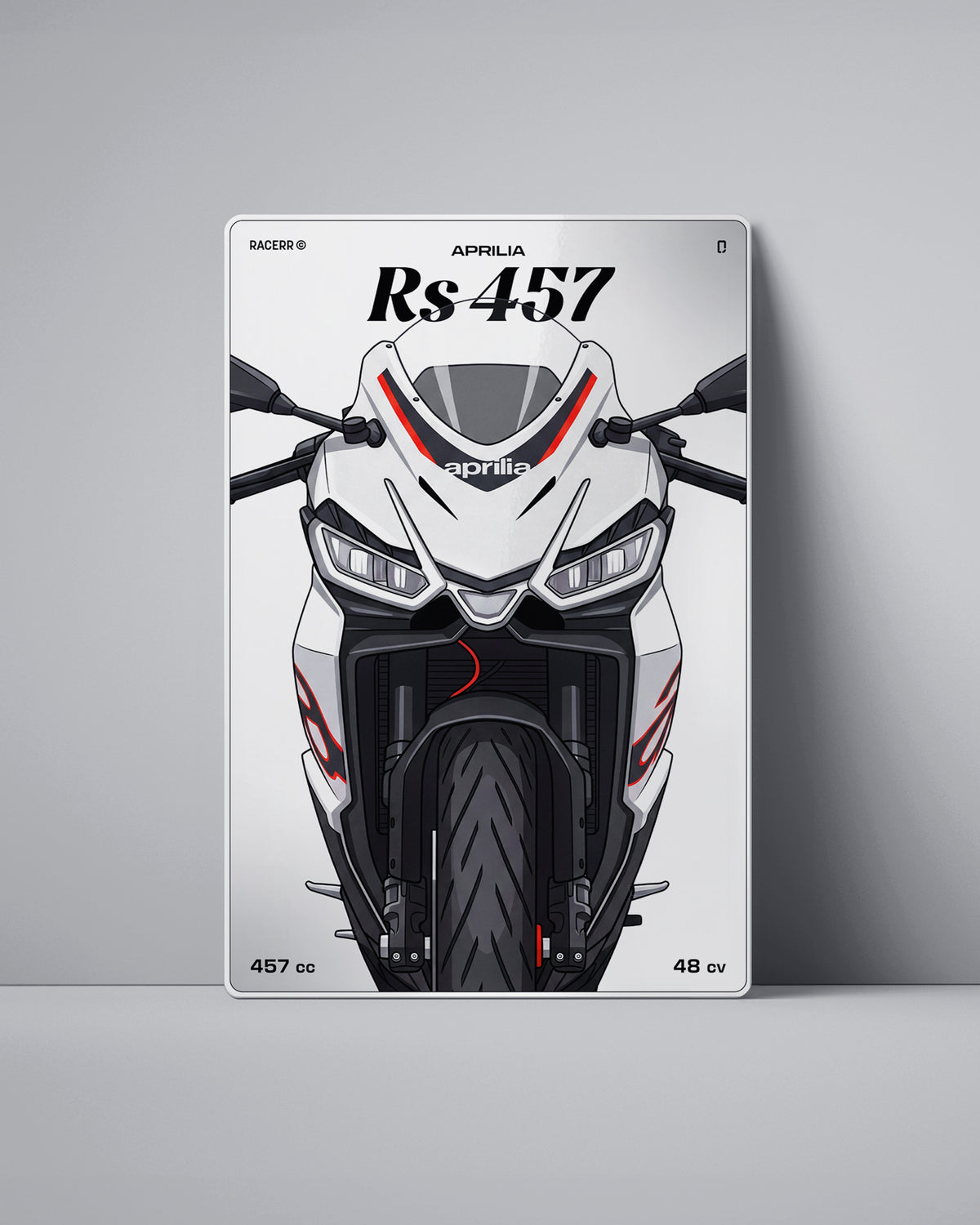 Targa "Cartoon" Aprilia Rs 457 [2024+]