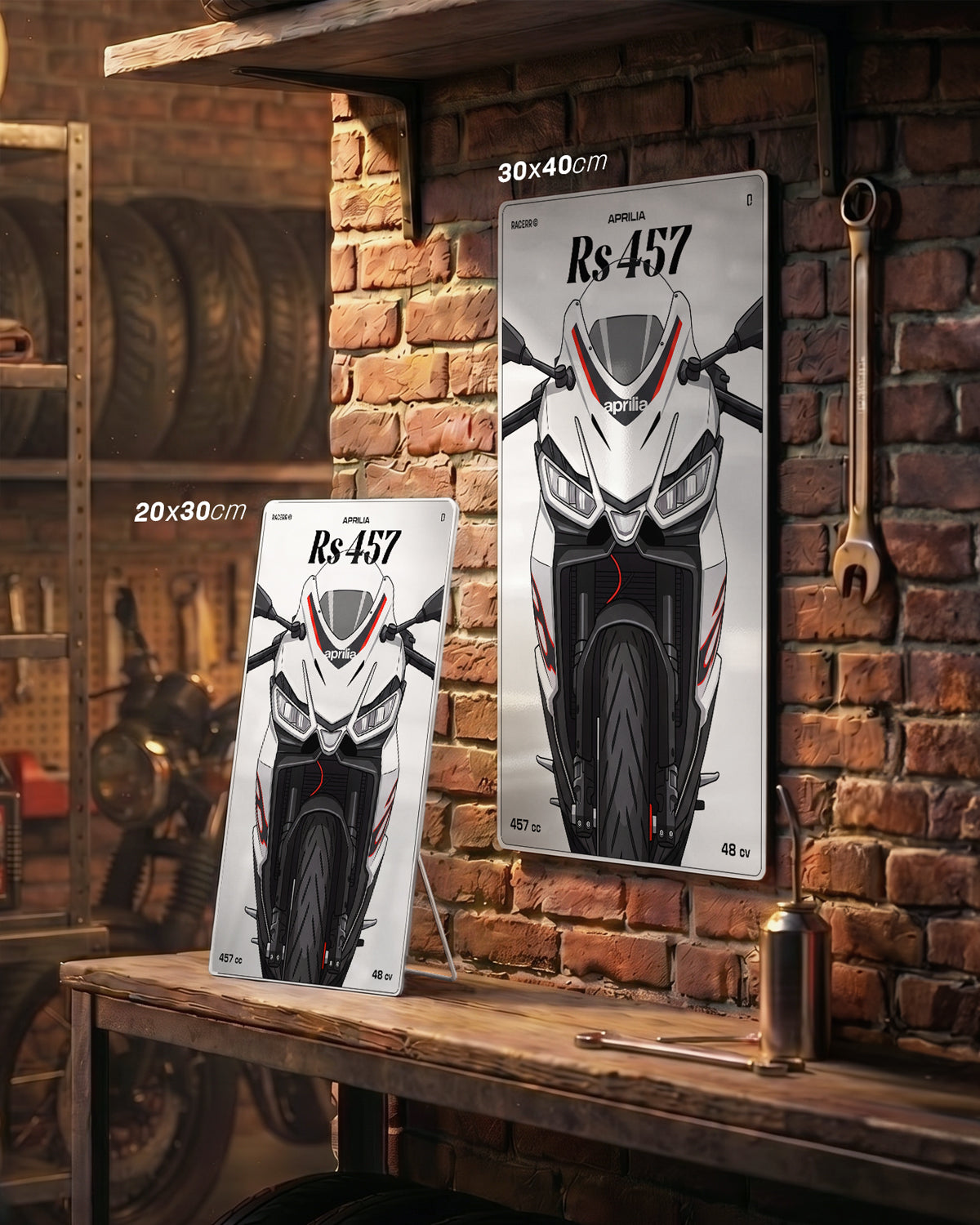 Targa "Cartoon" Aprilia Rs 457 [2024+]