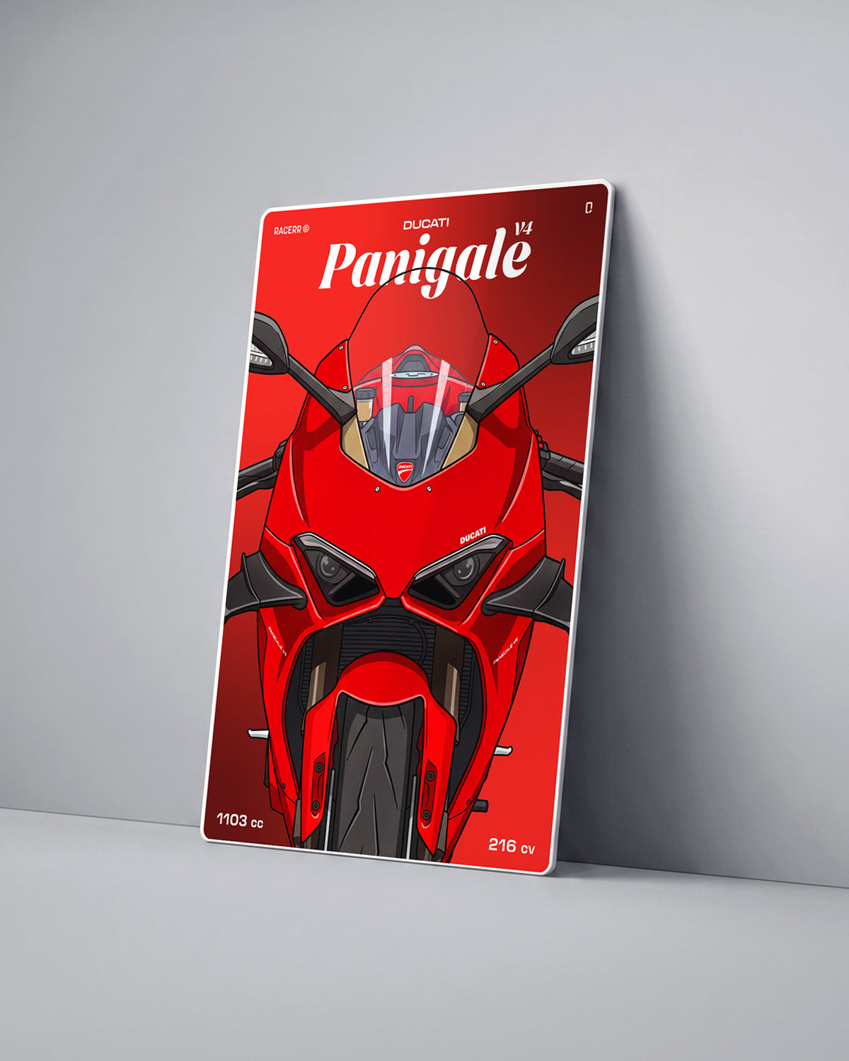 Targa "Cartoon" Ducati Panigale v4 [2018-2024]