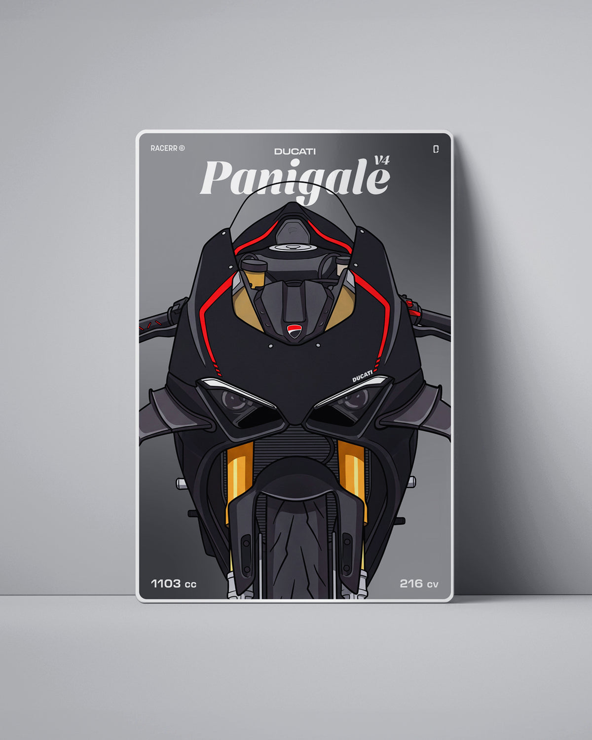 Targa "Cartoon" Ducati Panigale v4 [2018-2024]