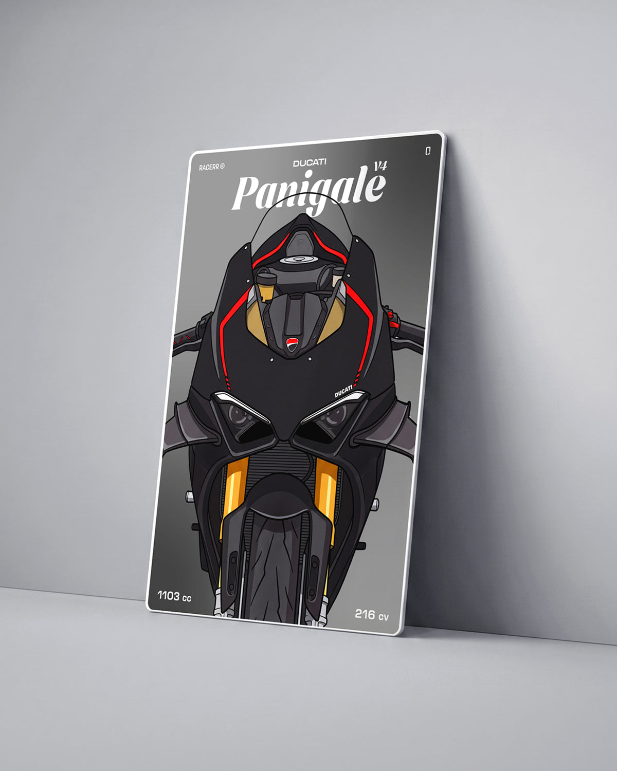 Targa "Cartoon" Ducati Panigale v4 [2018-2024]