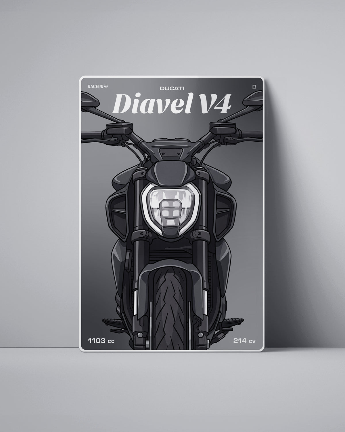 Targa "Cartoon" Ducati Diavel v4 [2023+]