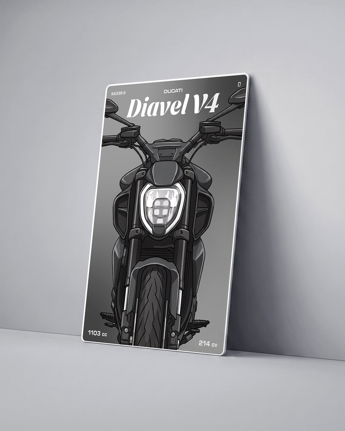 Targa "Cartoon" Ducati Diavel v4 [2023+]