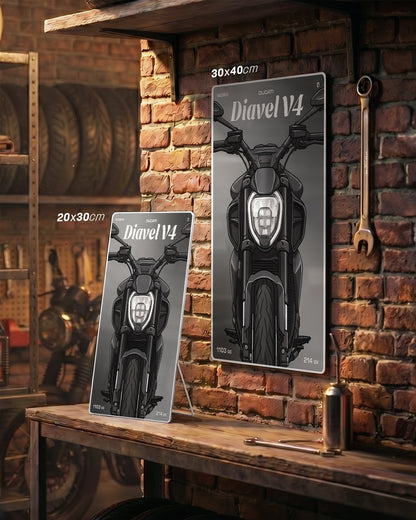 Targa "Cartoon" Ducati Diavel v4 [2023+]