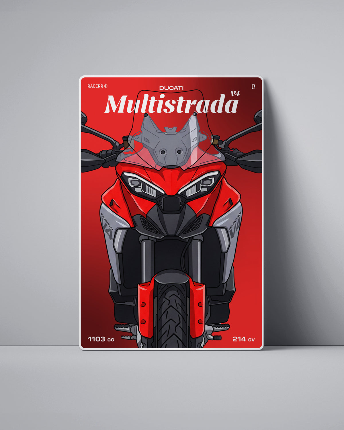 Targa "Cartoon" Ducati Multistrada v4 [2021+]