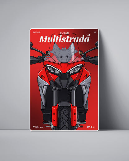 Targa "Cartoon" Ducati Multistrada v4 [2021+]