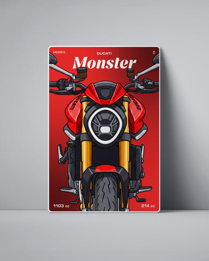 Targa "Cartoon" Ducati Monster [2021-2024]