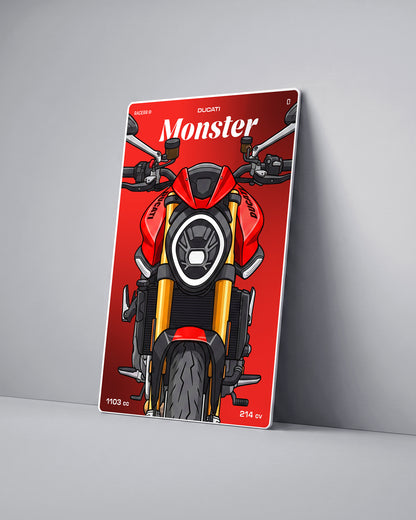 Targa "Cartoon" Ducati Monster [2021-2024]