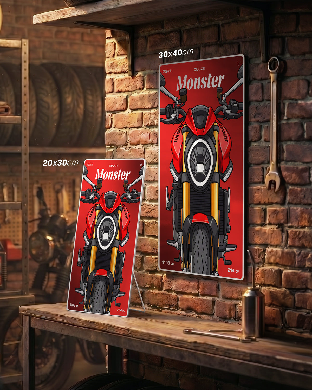 Targa "Cartoon" Ducati Monster [2021-2024]