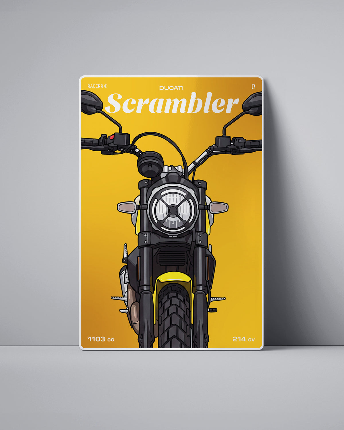 Targa "Cartoon" Ducati Scrambler [2015+]