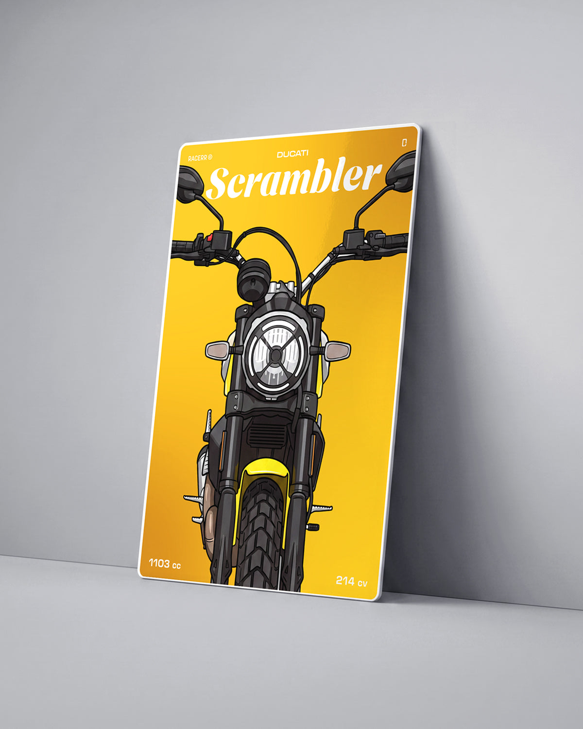 Targa "Cartoon" Ducati Scrambler [2015+]