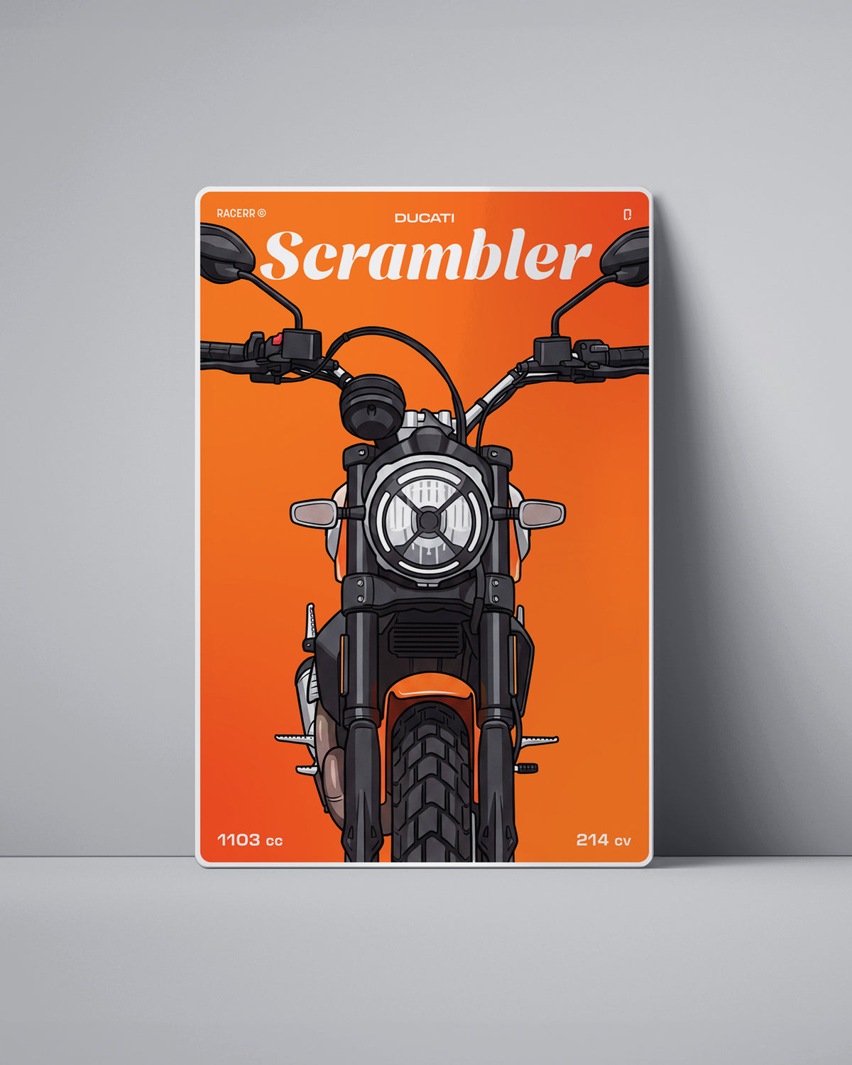 Targa "Cartoon" Ducati Scrambler [2015+]