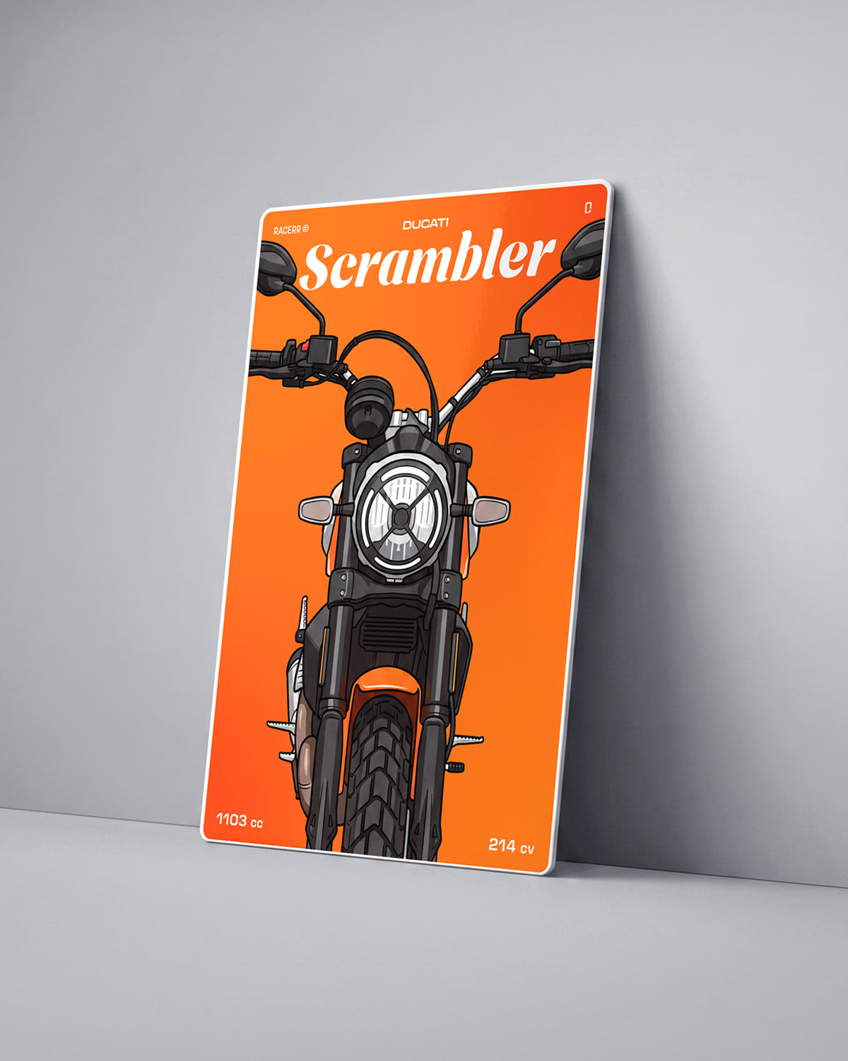 Targa "Cartoon" Ducati Scrambler [2015+]