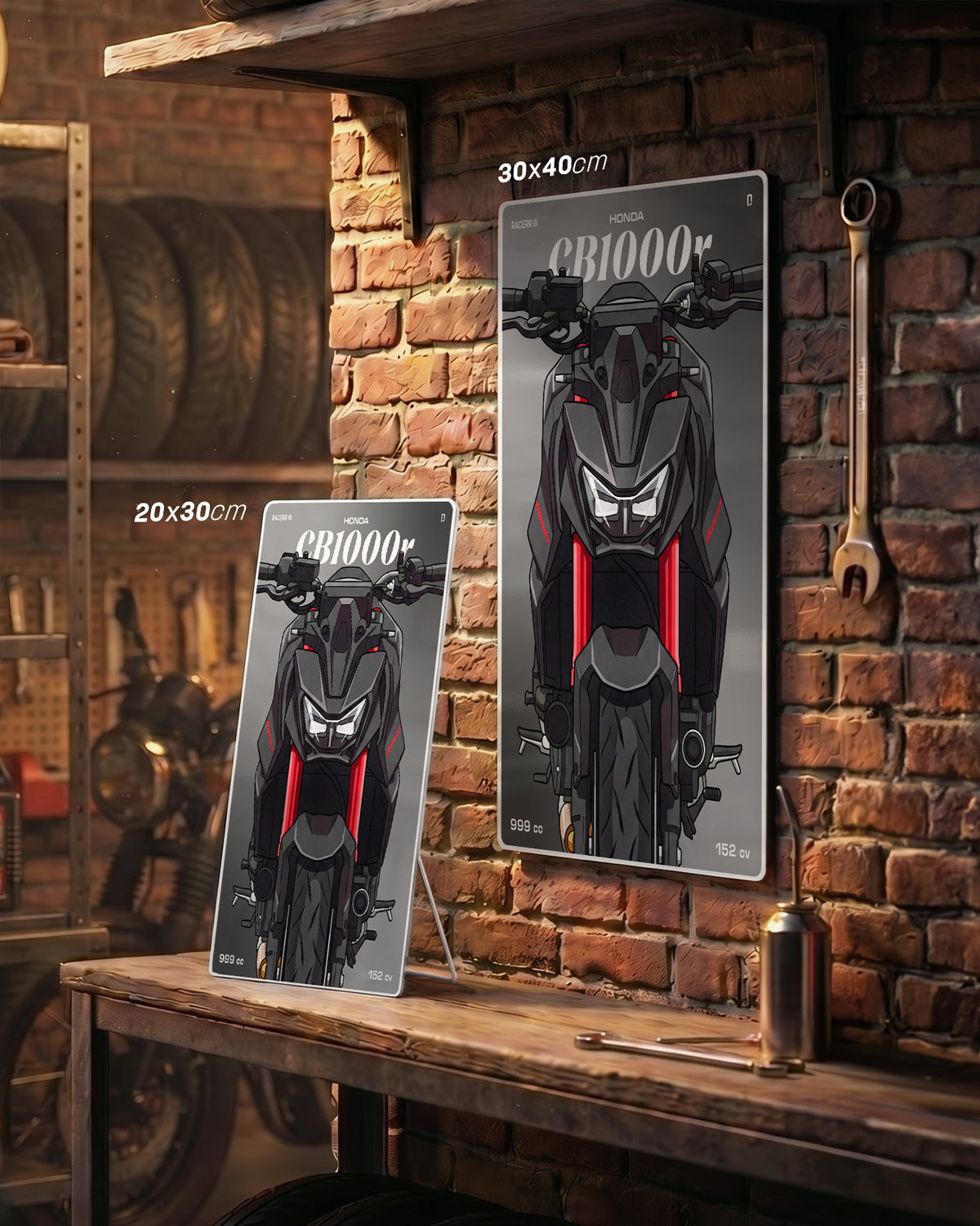 Targa "Cartoon" Honda Cb 1000r Hornet [2025+]
