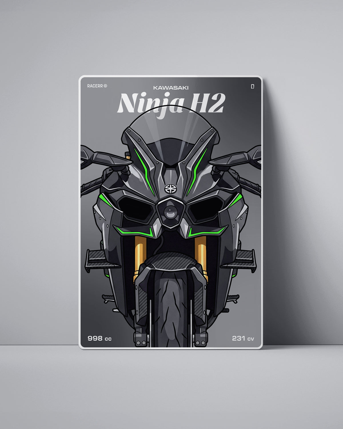 Targa "Cartoon" Kawasaki H2 [2015+]