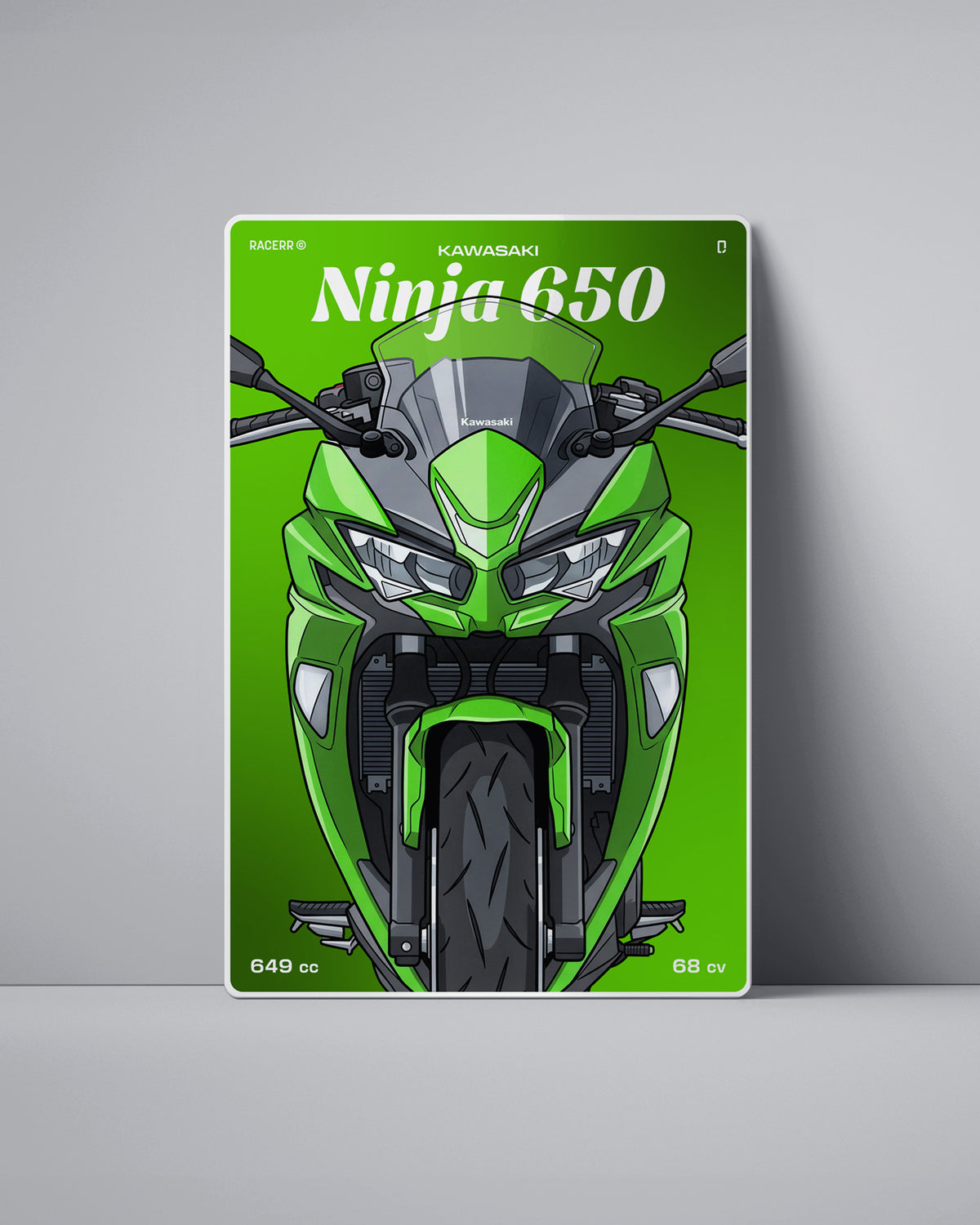 Targa "Cartoon" Kawasaki Ninja 650 [2018+]