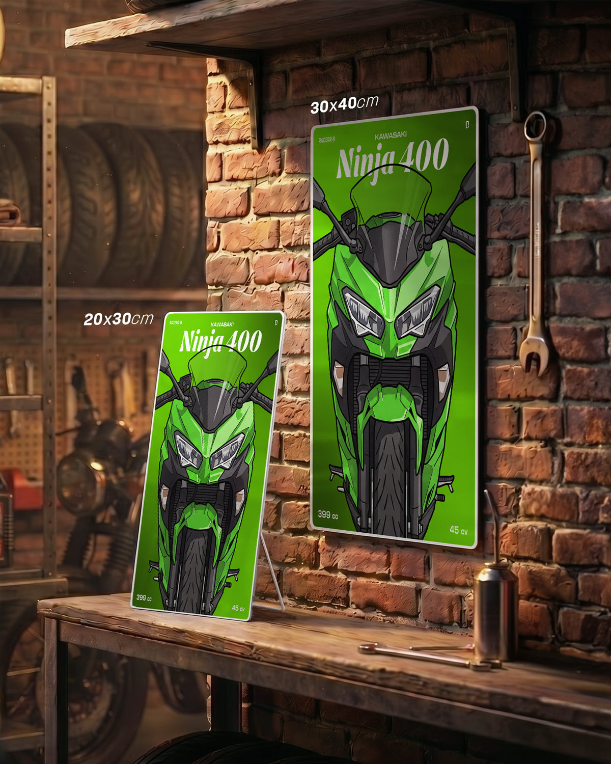 Targa "Cartoon" Kawasaki Ninja 400 [2018+]
