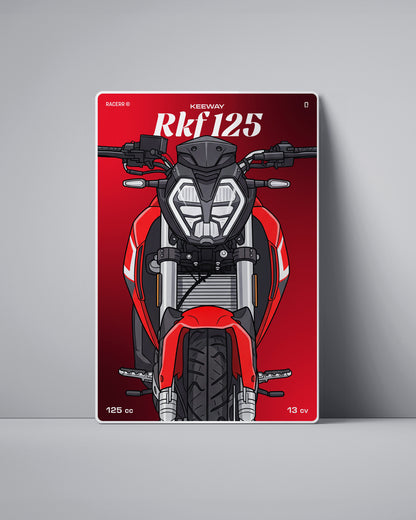 Targa "Cartoon" Keeway Rkf 125 [2020+]