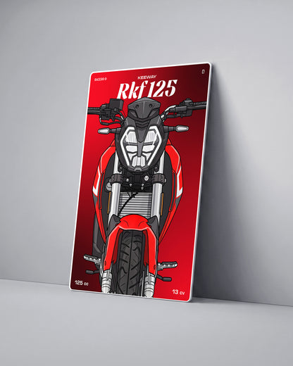 Targa "Cartoon" Keeway Rkf 125 [2020+]