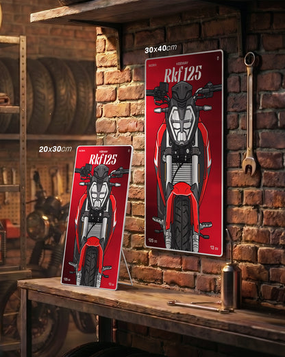 Targa "Cartoon" Keeway Rkf 125 [2020+]