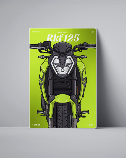 Targa "Cartoon" Keeway Rkf 125 [2020+]