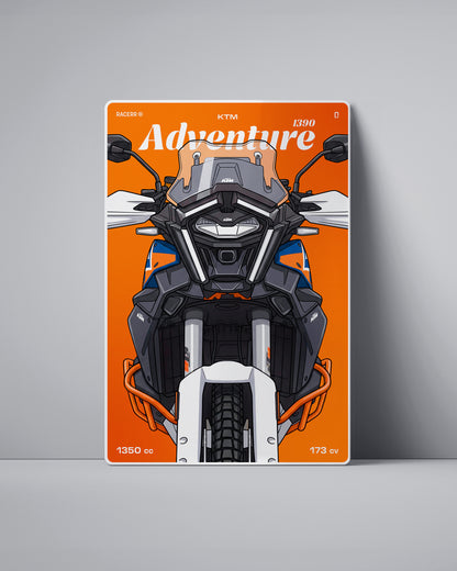 Targa "Cartoon" Ktm Adventure 1390 [2024+]