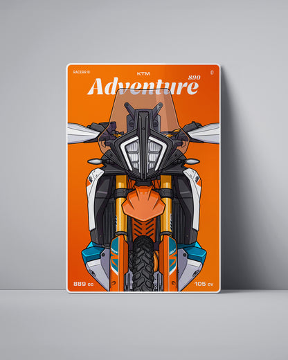 Targa "Cartoon" Ktm Adventure 890 [2020-2024]