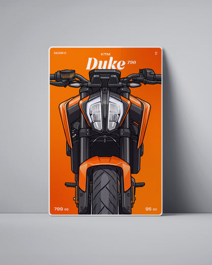 Targa "Cartoon" Ktm Duke 790 [2017-2023]