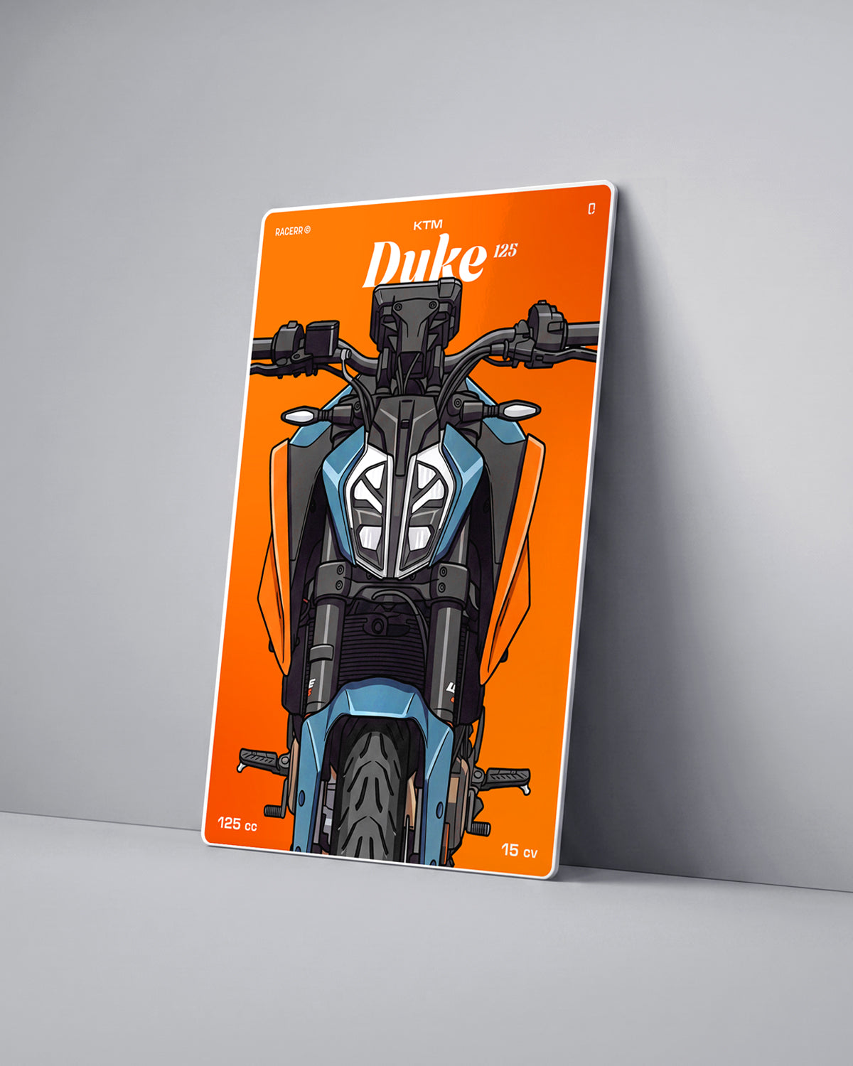 Targa "Cartoon" Ktm Duke 125 [2024+]
