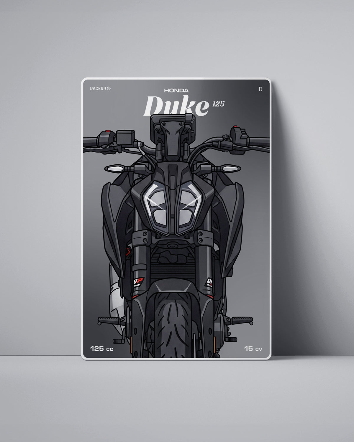 Targa "Cartoon" Ktm Duke 125 [2024+]