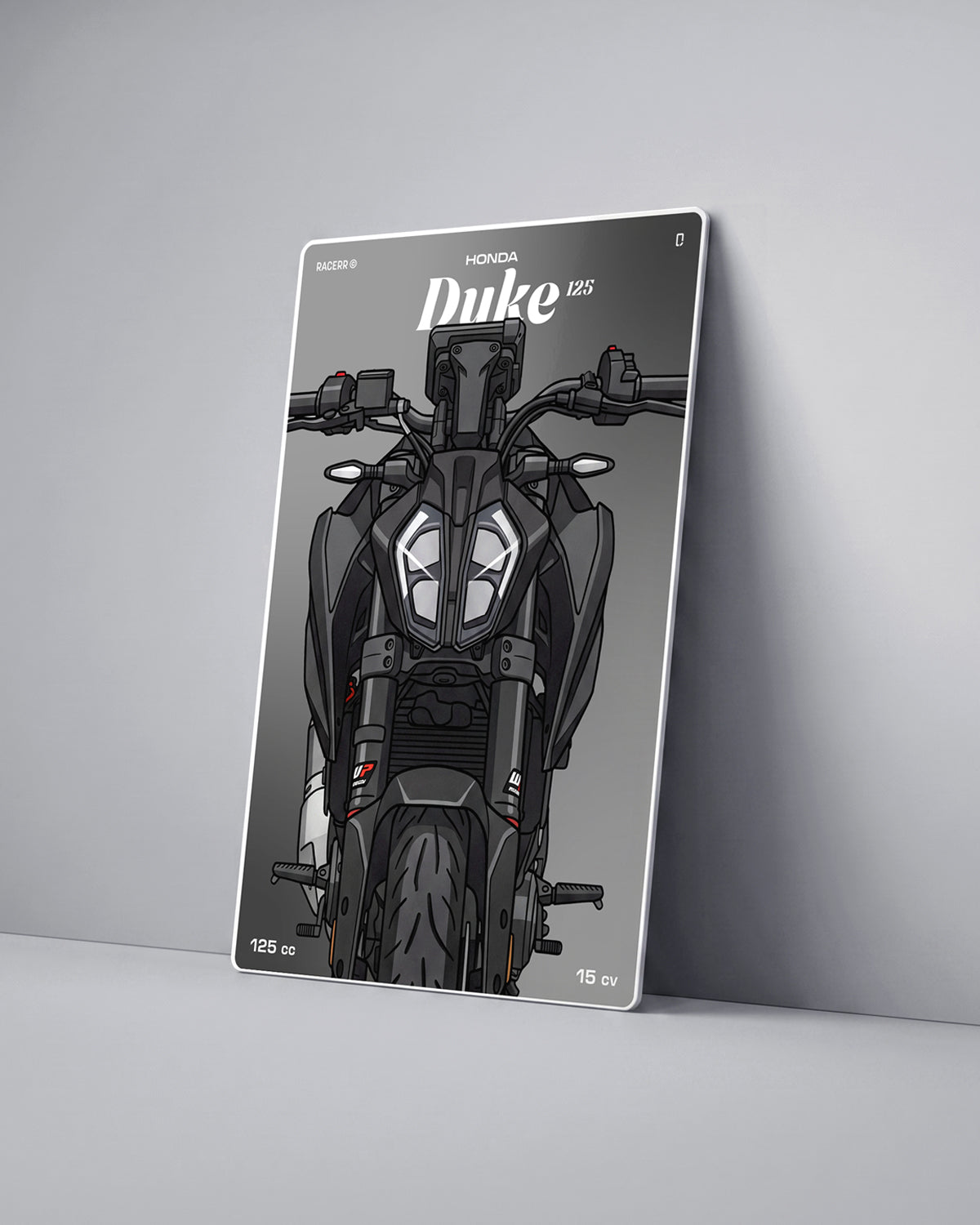 Targa "Cartoon" Ktm Duke 125 [2024+]