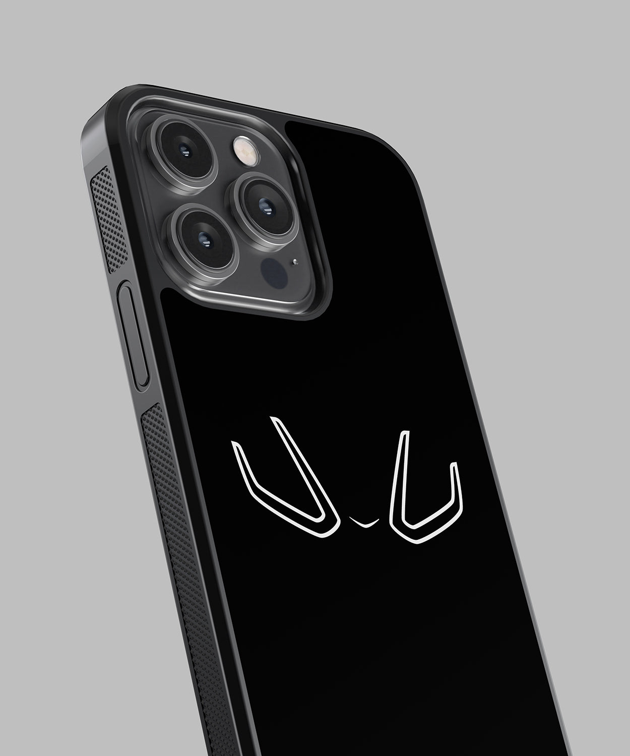 a close up of a black cell phone 