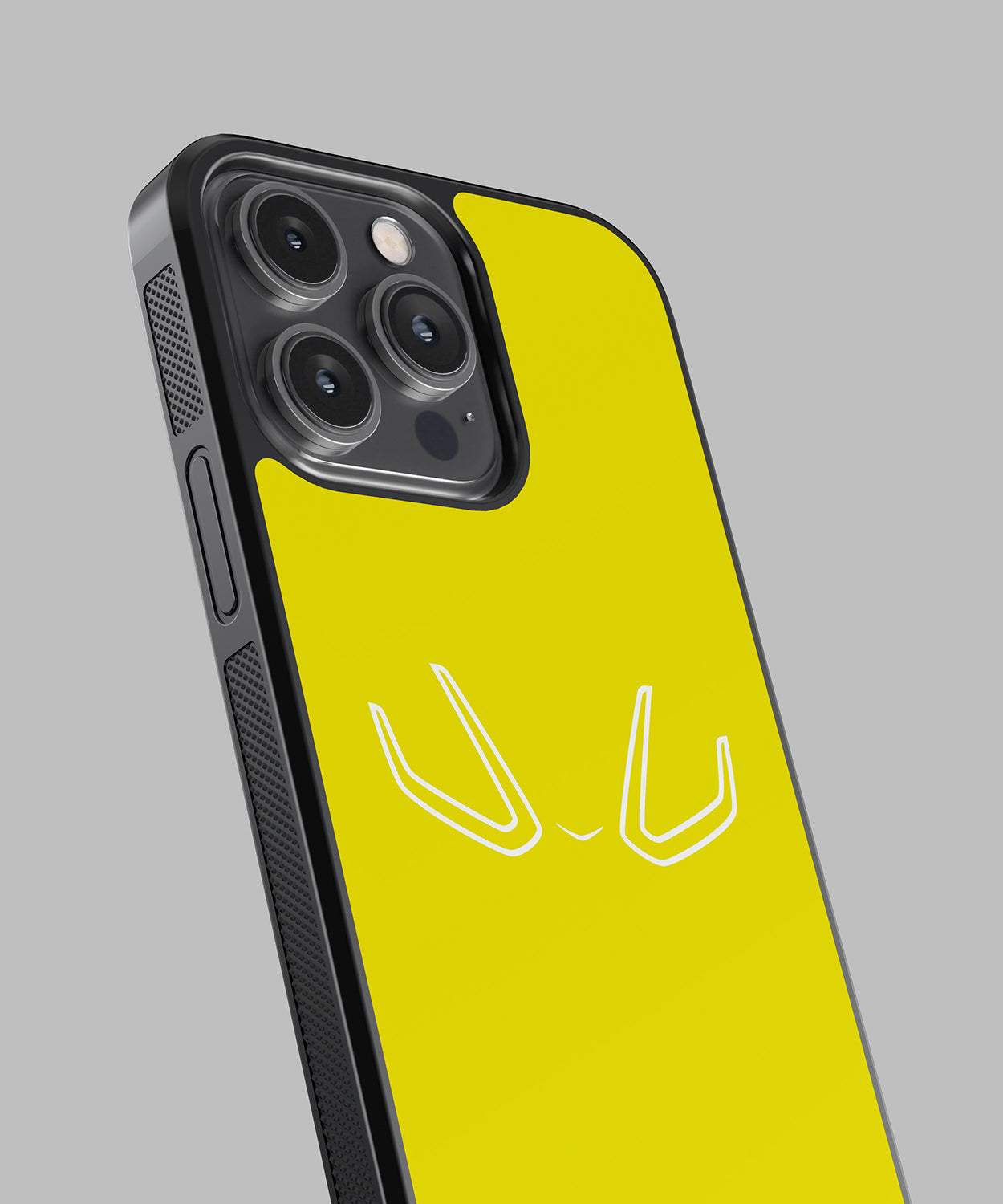 a yellow cell phone with a yellow face 