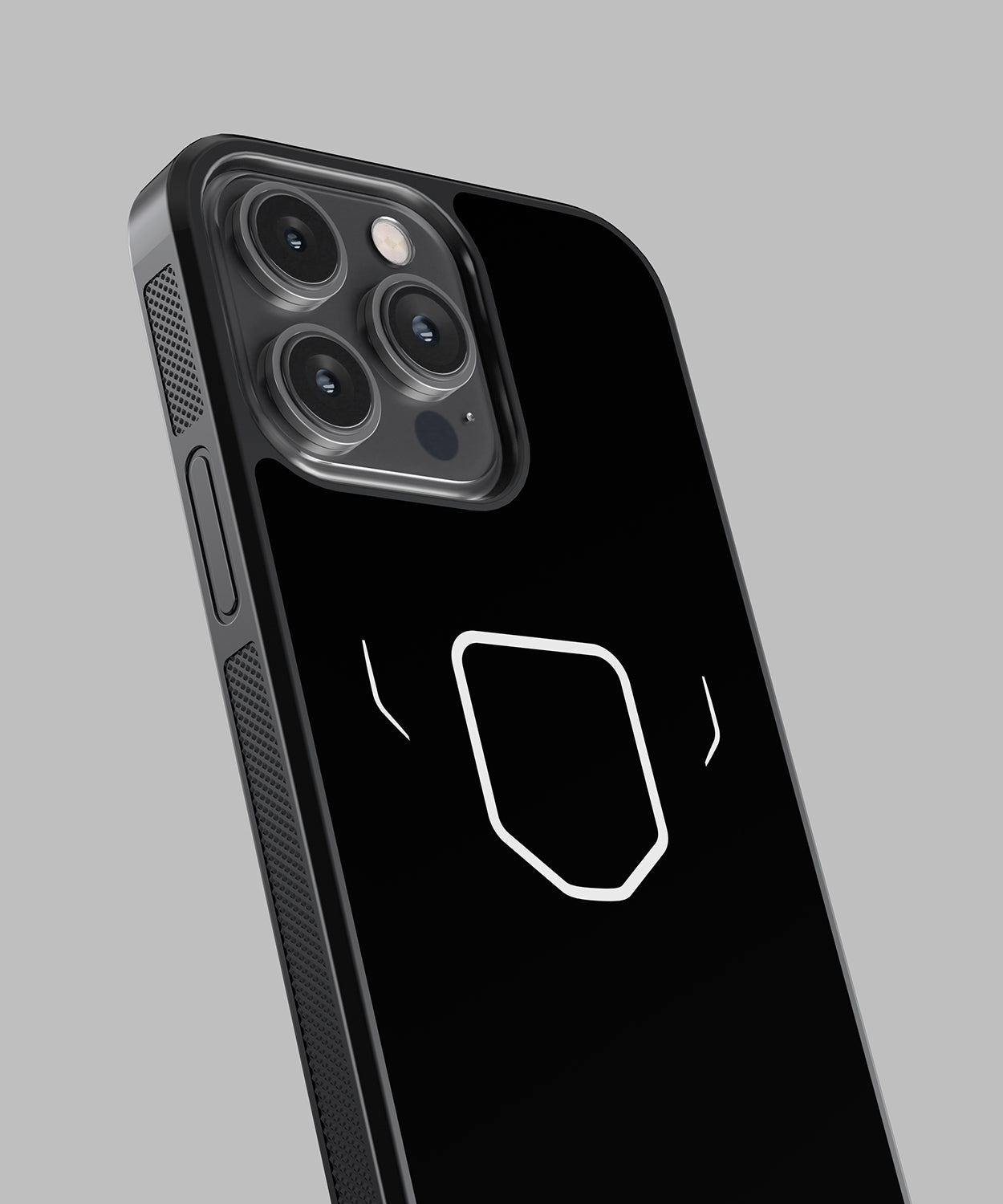 a close up of a black cell phone 