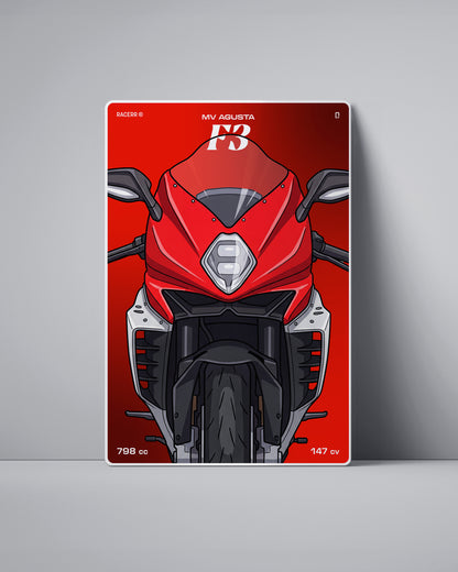 Targa "Cartoon" Mv Agusta F3 [2017+]