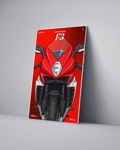 Targa "Cartoon" Mv Agusta F3 [2017+]