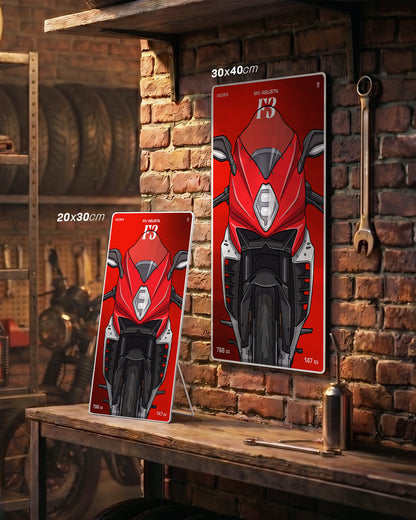 Targa "Cartoon" Mv Agusta F3 [2017+]