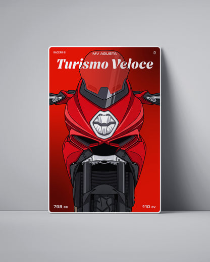 Targa "Cartoon" Mv Agusta Turismo Veloce [2015+]