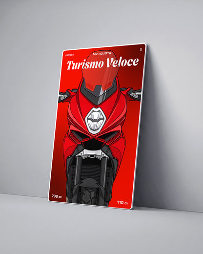 Targa "Cartoon" Mv Agusta Turismo Veloce [2015+]