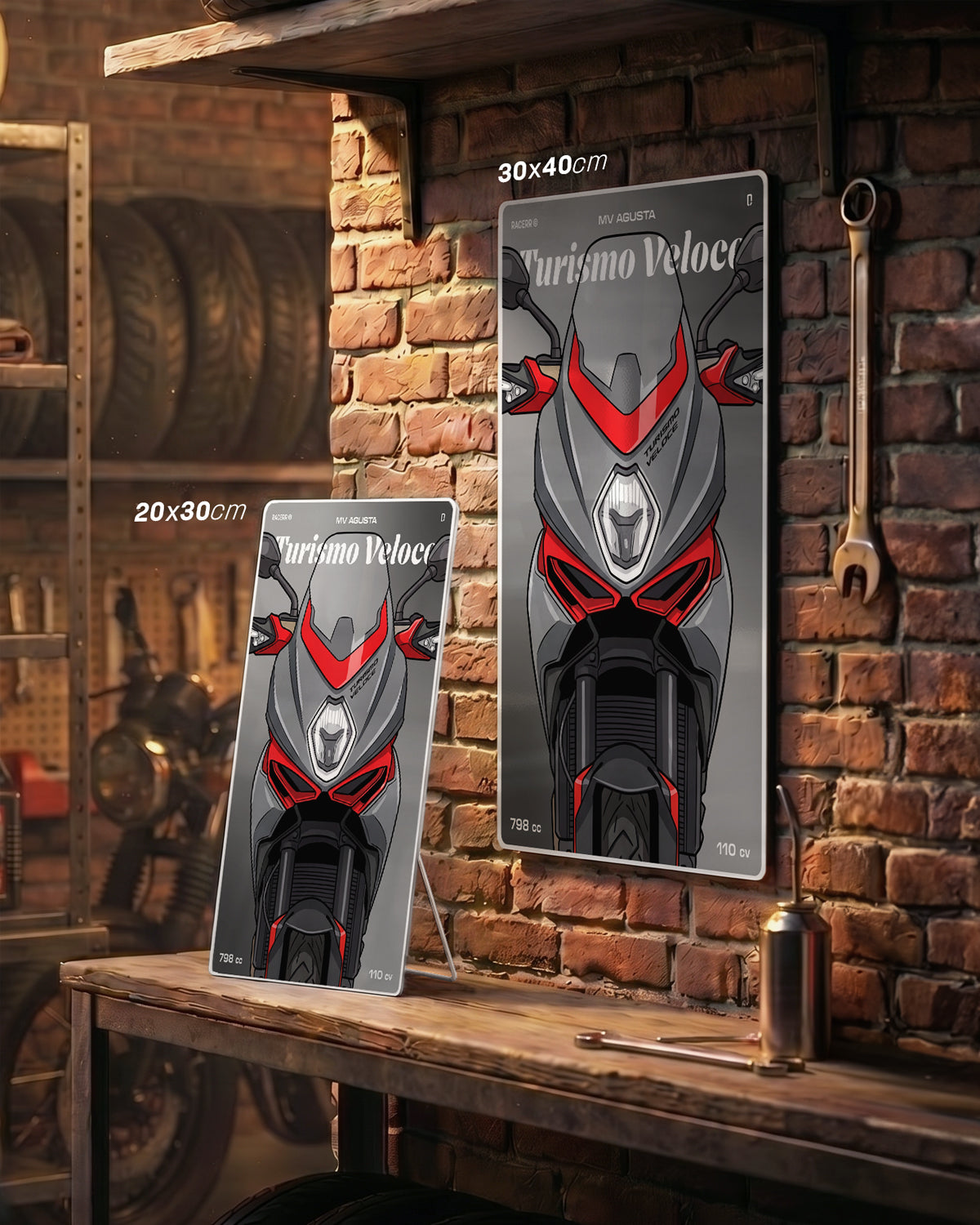 Targa "Cartoon" Mv Agusta Turismo Veloce [2015+]