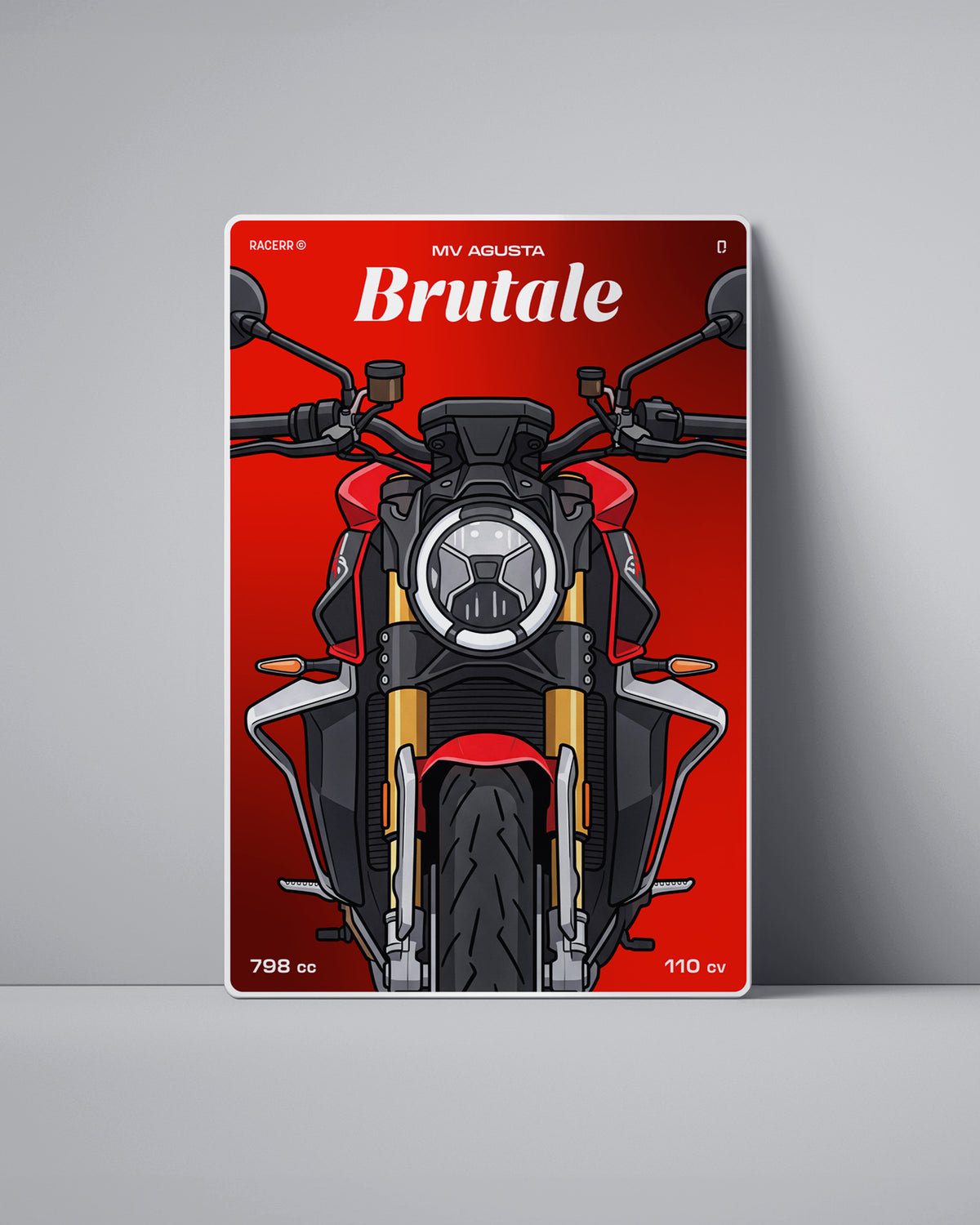 Targa "Cartoon" Mv Agusta Brutale [2020+]