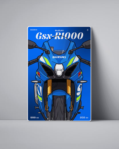 Targa "Cartoon" Suzuki Gsx r1000 [2017+]