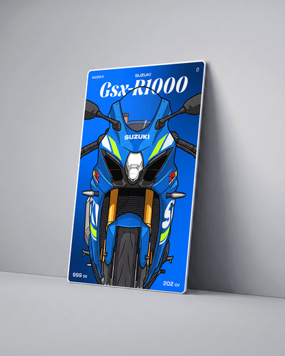 Targa "Cartoon" Suzuki Gsx r1000 [2017+]
