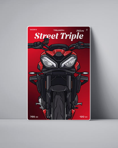 Targa "Cartoon" Triumph Street Triple 765 rs [2020+]