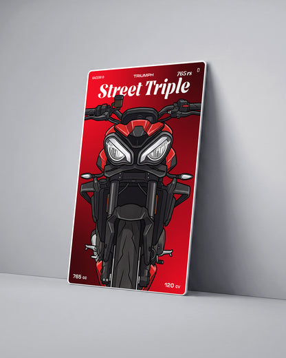 Targa "Cartoon" Triumph Street Triple 765 rs [2020+]