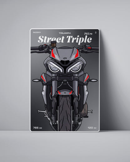 Targa "Cartoon" Triumph Street Triple 765 rs [2020+]