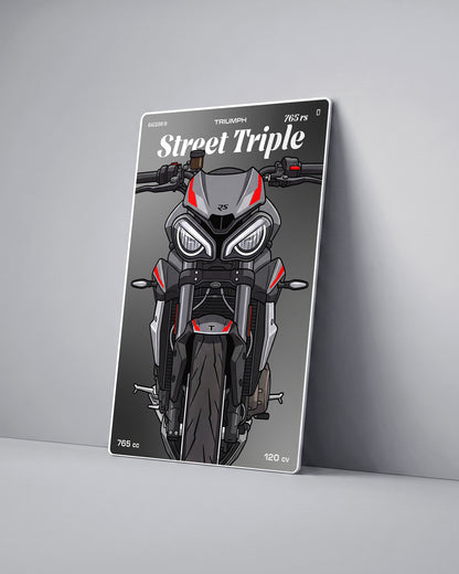 Targa "Cartoon" Triumph Street Triple 765 rs [2020+]