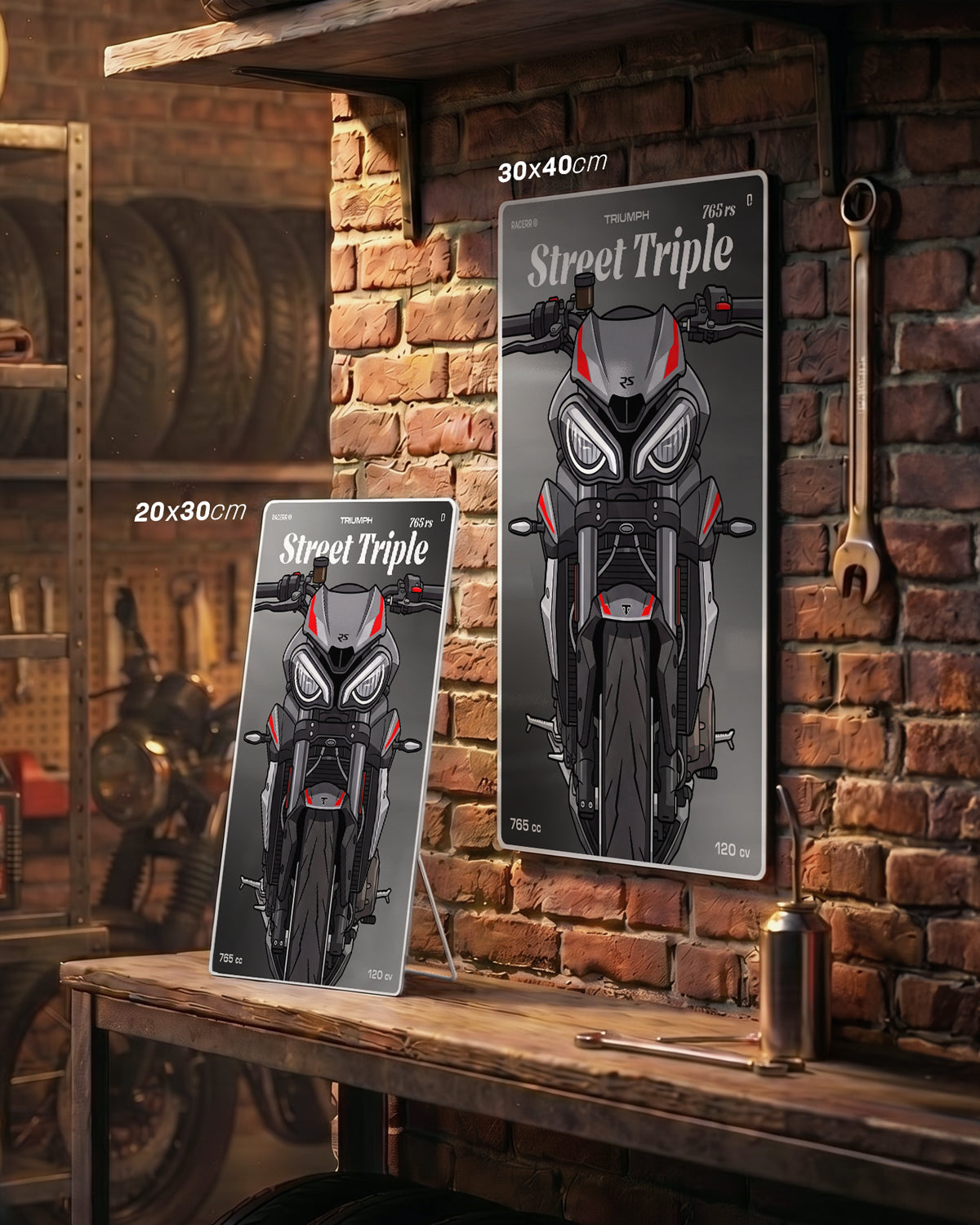 Targa "Cartoon" Triumph Street Triple 765 rs [2020+]